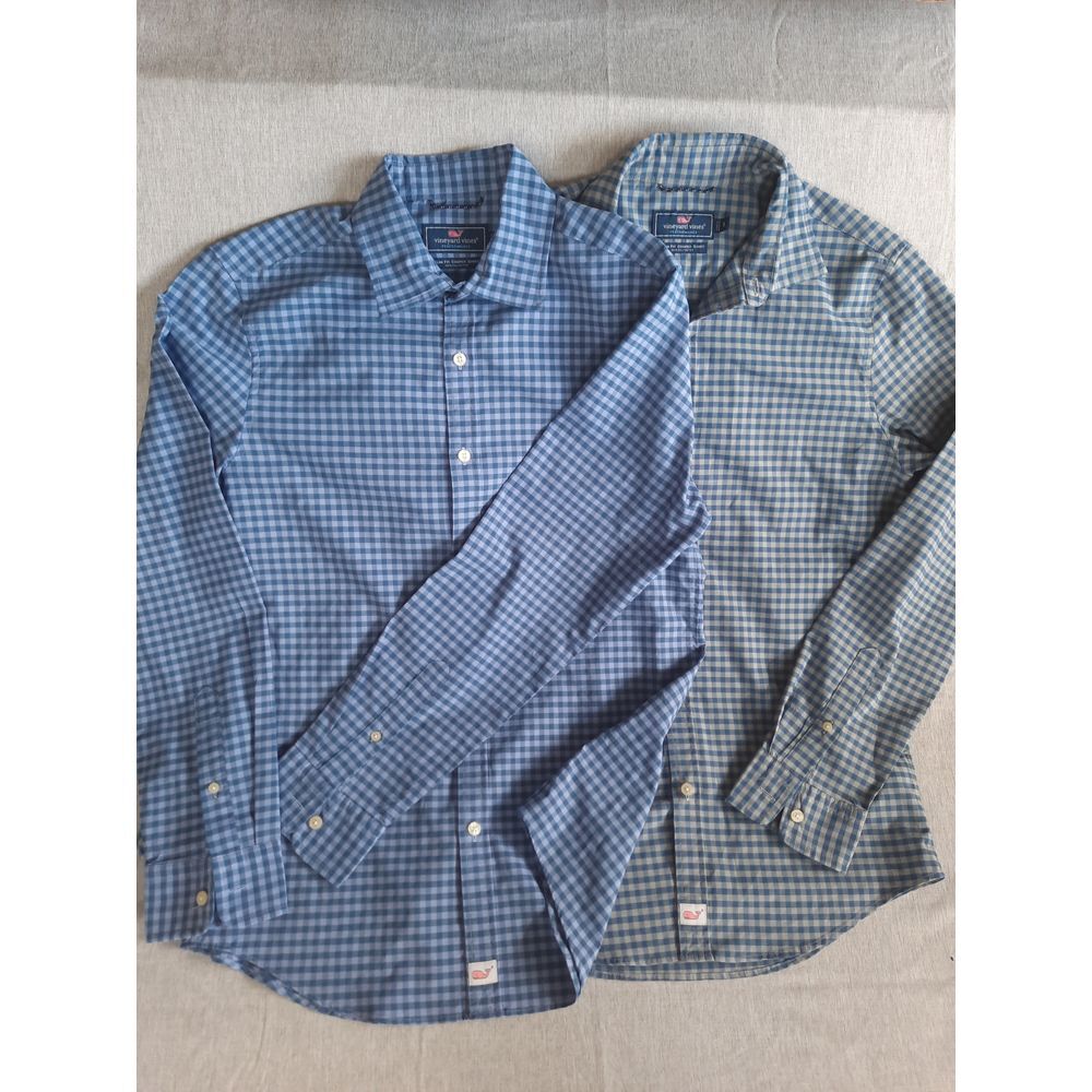 Vineyard Vines Performance Men's 2 of Small Slim Cooper Shirt Button Long Sleeve